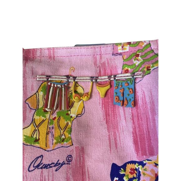 Anne Ormsby Quasby Beach Themed Tote Bag Hawaiian Shirt Novelty Canvas Large - Picture 5 of 12